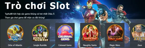 Slot TYPHU88 hấp dẫn, đa dạng trò chơi trả thưởng cao